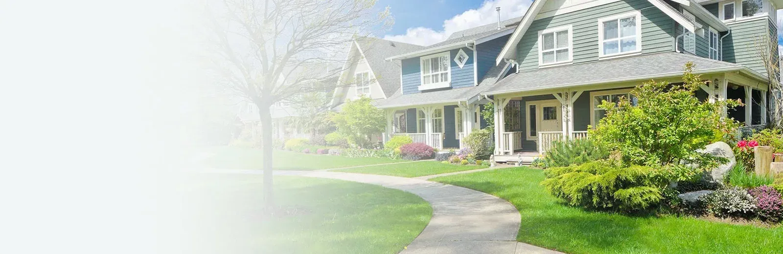 Home with green lawn