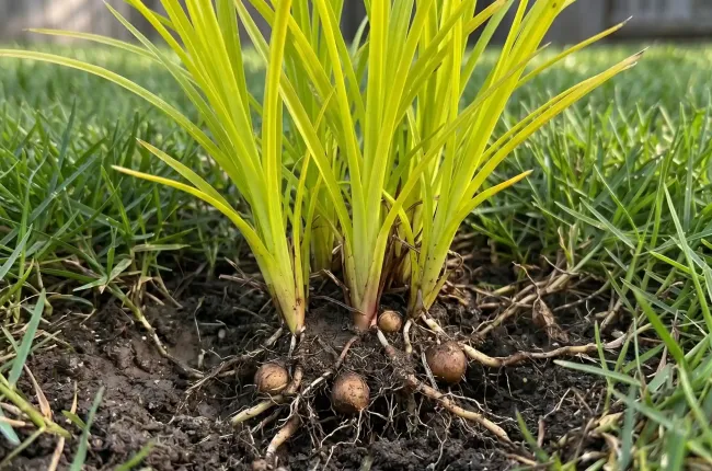 yellow nutsedge in grass